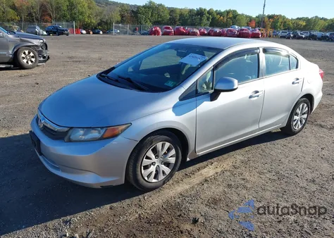 2012 Honda Civic Lx from USA, damaged, VIN 19XFB2F58CE355545